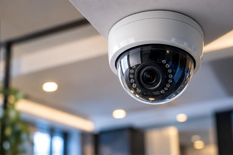 Close-up professional surveillance camera